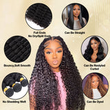 16A Deep Wave Bundles Human Hair 100% Real Human Hair 3X Longer Lifespan Pineapple Wave Human Hair Weave Bundles