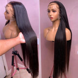 13×6 Lace Front Wig Virgin Brazilian Straight Hair 13x6 Lace Front Wig 180% Density