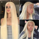 Royal Impression Honey Blonde #613 Virgin Straight Human Hair Lace Front Wigs