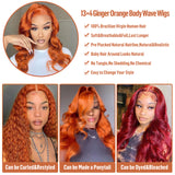 Ginger Hair Colored Wig Lace Front Human Hair Wigs | RoyalImpression Hair