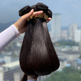 Royal Impression Hair 4 Bundles Bone Straight Malaysian Human Hair Weaving