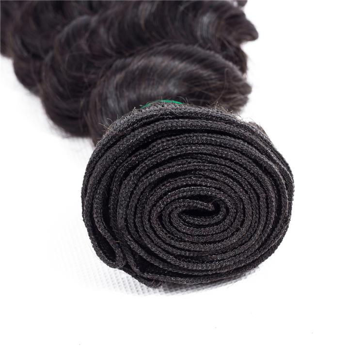 Brazilian Deep Wave 4 Bundles 100% Remy Human Hair Extension  Royal