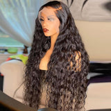 Long Hair Wigs For Women 12-34 Inch Water Wave Human Hair Long Wigs