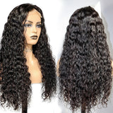 Royal Impression HD Transparent Lace Wig Water wave 4x4 Closure Wigs