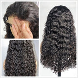 Royal Impression HD Transparent Lace Wig Water wave 4x4 Closure Wigs