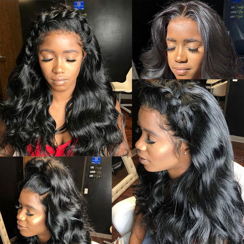 36 Inch Long Body Wave Hair HD Lace Front Wigs