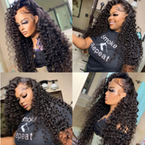Affordable Deep Curly 13*6 Lace Front Wig 180% Density High Quality Virgin Hair Wigs