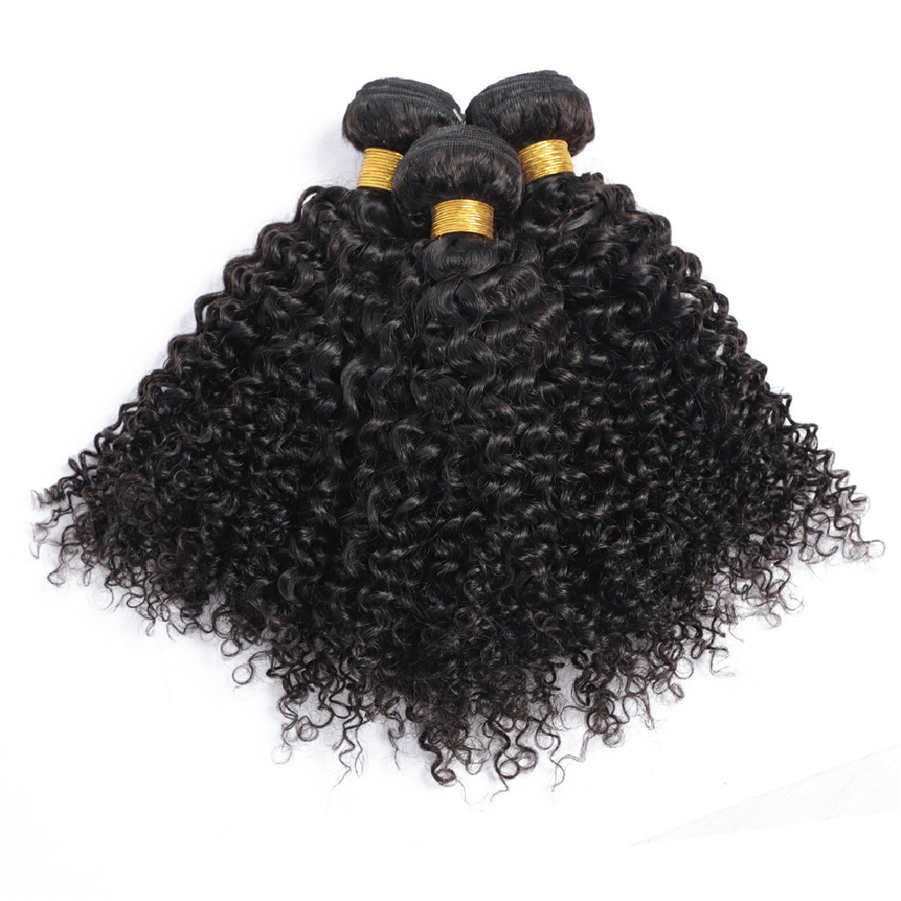 Virgin Remy Human Hair 12A Grade Brazilian Kinky Curly Weave Hair Bundles
