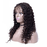 Virgin Human Hair Deep wave Lace Frontal Wigs