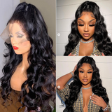 Royal Impression  Loose Wave 13*4 Lace Frontal Human Hair Wigs For Black Women Pre Plucked With Natural Baby Hair