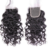  4 Bundles Natural Wave With Lace Closure Peruvian Virgin Hair