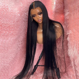 Royal Impression 40 INCH Raw Virgin Cuticle Aligned Brazilian Human Hair Transparent Lace Front Wig