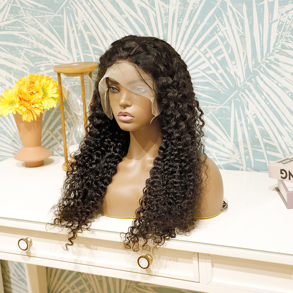  Curly wave Lace Frontal Wigs