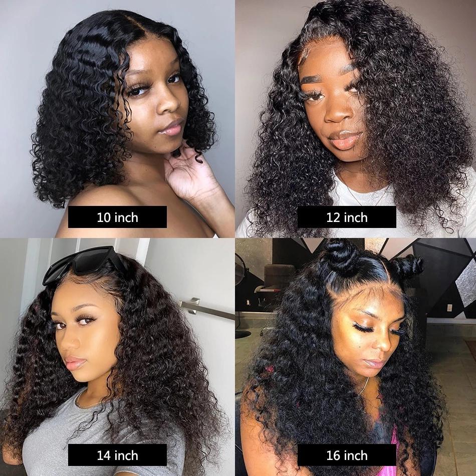  Curly wave Human Hair Lace Wig
